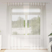 Tenda in Velo con tende 2 pcs Crema 260 x 140 cm Poliestere 4108041