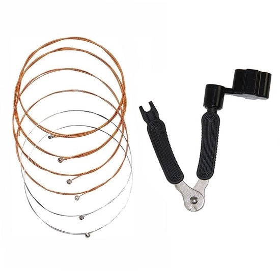 ONF3 - Corde per Chitarra Acustica - Corda Duratura - Rame Rosso - Strumento per Ristringersi Incluso - Per Musici - Accessori Chitarra