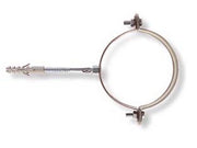 10pz collari per pluviali tondi "scp-v" - scp-100v ø mm.100 tassello ø mm.10 cod:ferx.fer105125