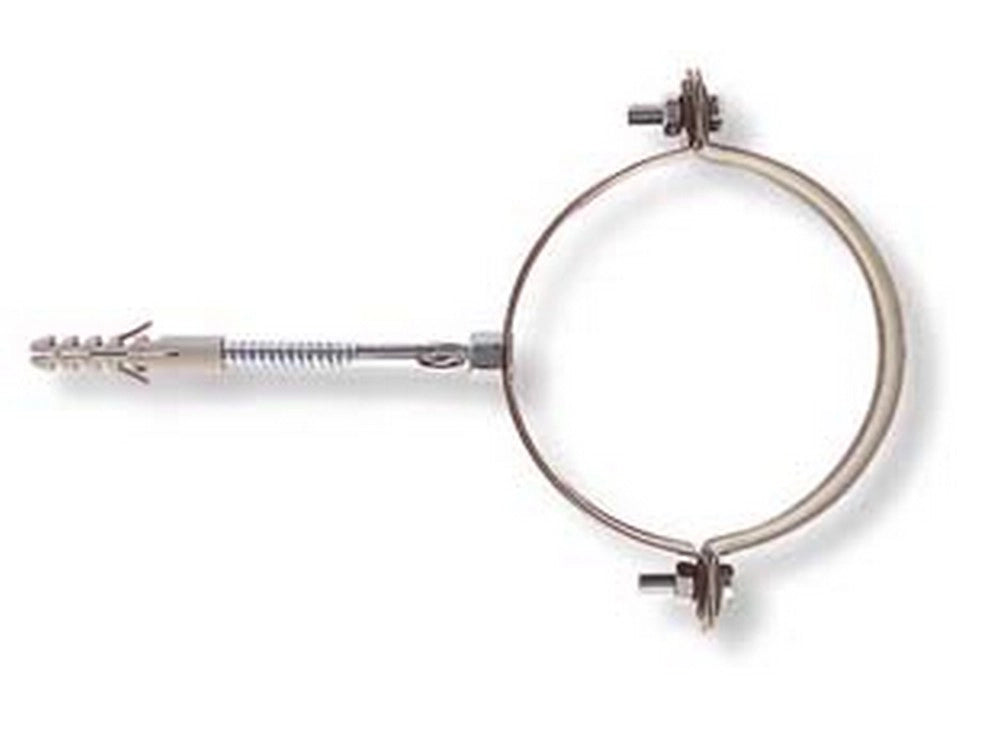 10pz collari per pluviali tondi "scp-v" - scp-100v ø mm.100 tassello ø mm.10 cod:ferx.fer105125