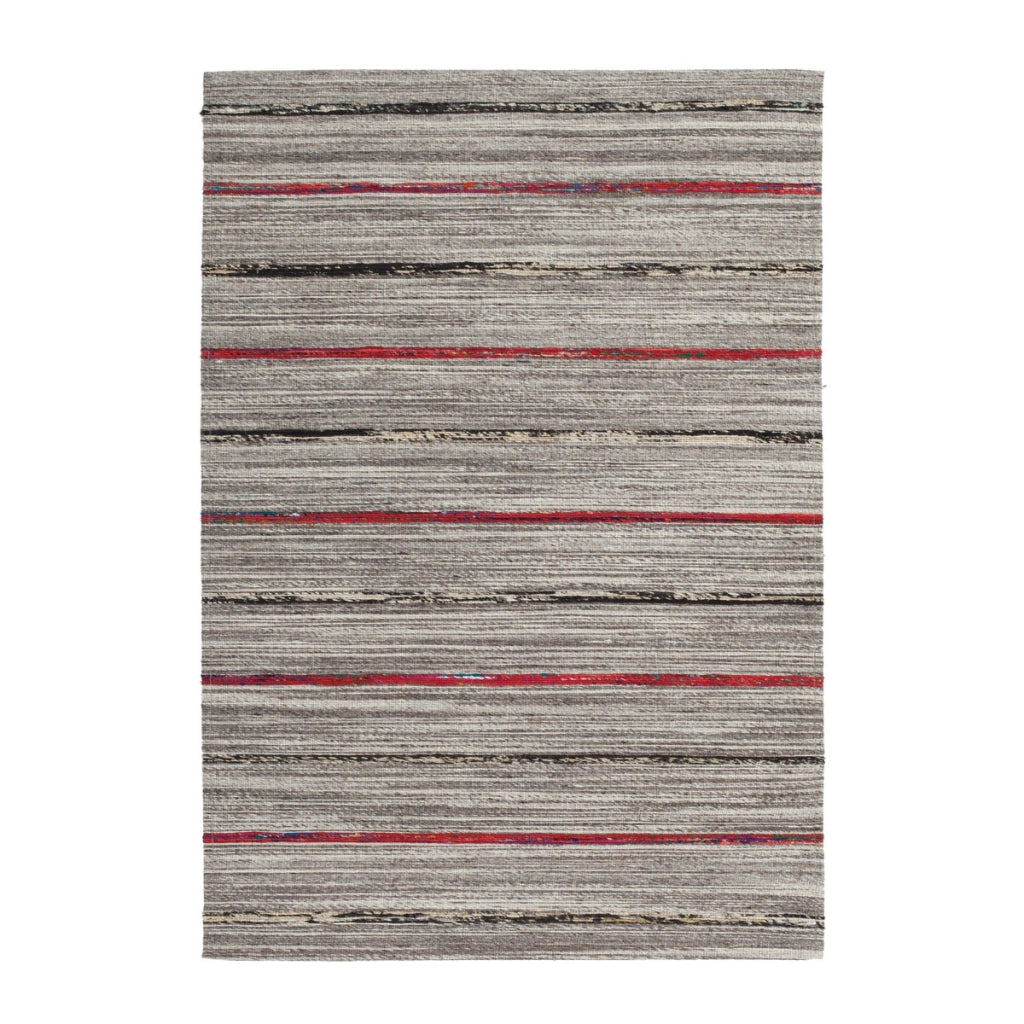Tappeto Kilim Evita 100 in lana e seta naturale e rosso