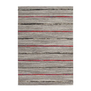 Tappeto Kilim Evita 100 in lana e seta naturale e rosso