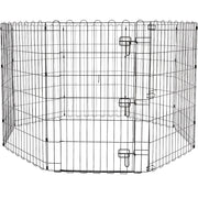Trade Shop - Recinzione In Metallo Per Cani Pieghevole Per Esercizio 152,4 X 152,4 X 91,4 Cm -