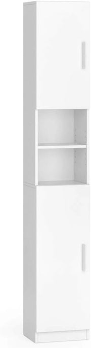 Mobile bagno alto Luis, Bianco, 32 x 190 cm, combinabile con la serie Luis per riporre oggetti in bagno