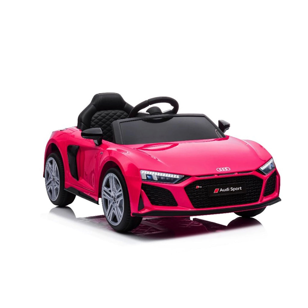 Macchina Elettrica per Bambini 12V Licenza Ufficiale Audi R8 New Spyder con Telecomando e Sedile in pelle Rosa