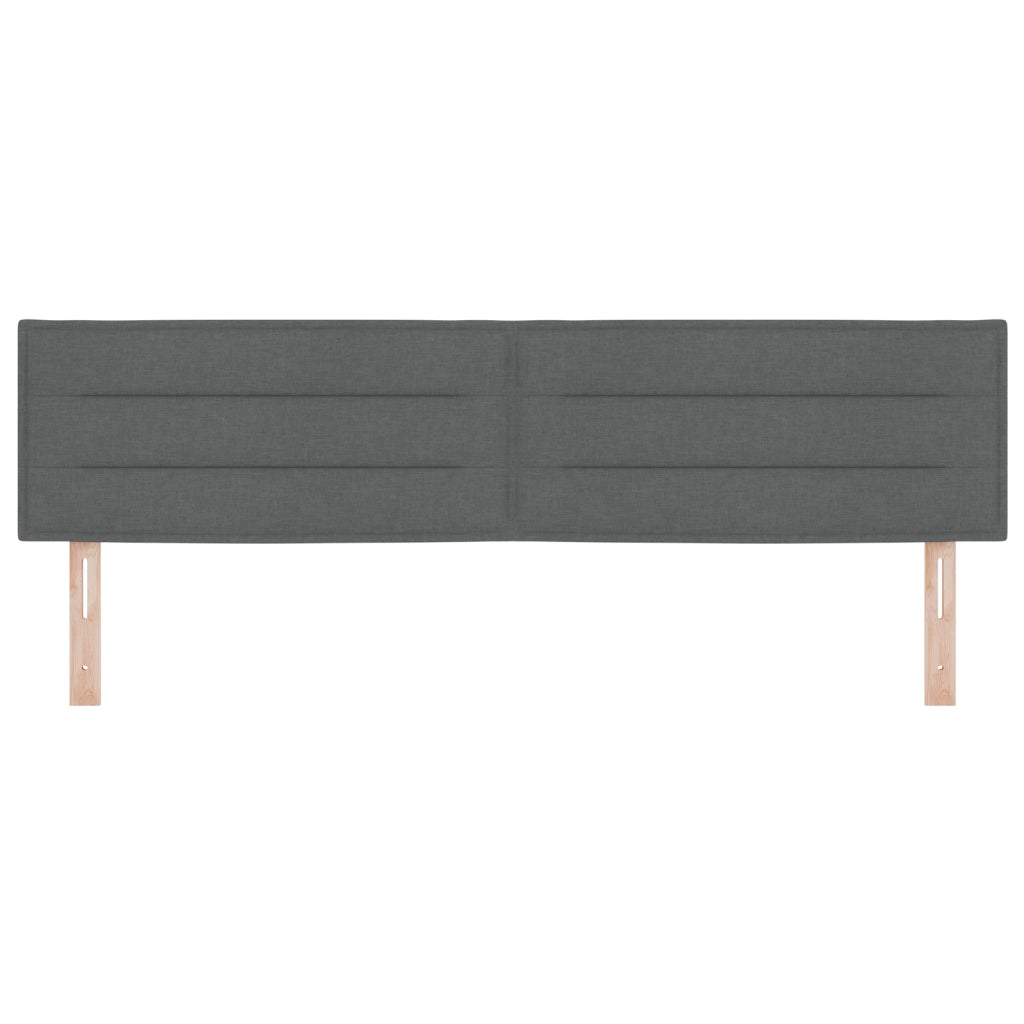 Testata a LED Design Linee Grigio Scuro 90 cm Tessuto