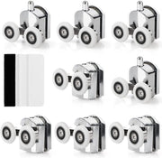 Viti di sostituzione per porte doccia in vetro - diametro 23 mm - ruote in zinco - pacchetto da 8 - accessori per la camera da bagno