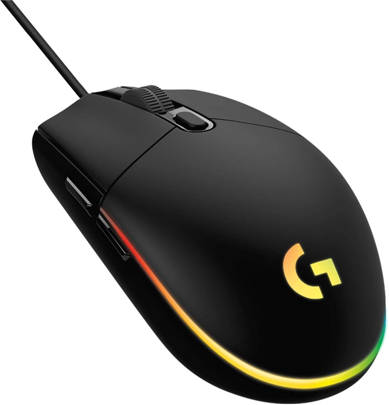 ORIGINAL Logitech Accessori per computer nero 910-005796 G203 Gaming Maus USB, 6 pulsanti, 200 - 8000 DPI, RGB, 2.1 m, 62.15 x 116.6 x 38.2 mm, 85 g