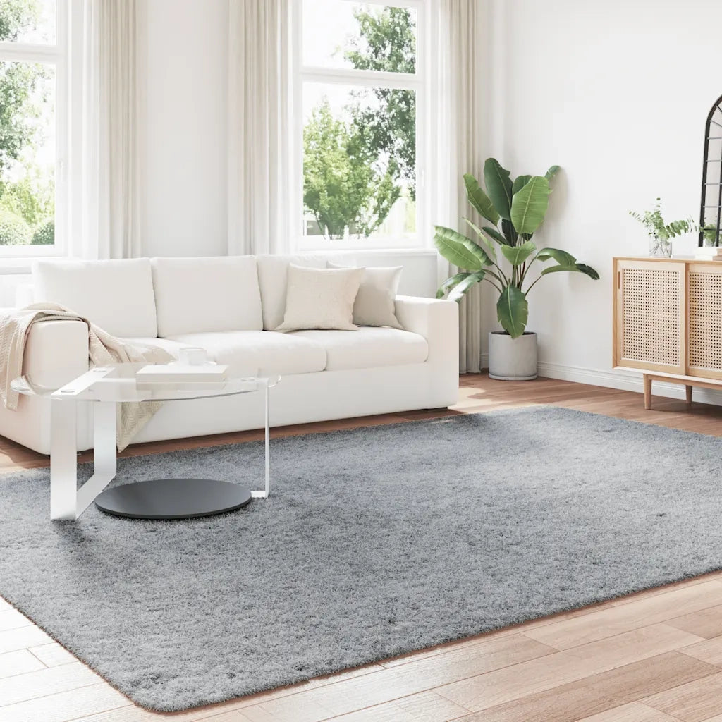vidaXL Tappeto Shaggy a Pelo Lungo NAVARRA Grigio Chiaro 240x340 cm