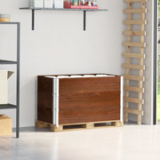 Paretali per Pallet 3pz Marroni 100x50cm Legno Massello di Pino 3295373