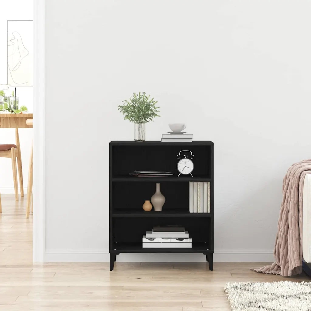 Credenza Rovere Nero 57 x 35 x 70 cm Legno ingegnerizzato 862592