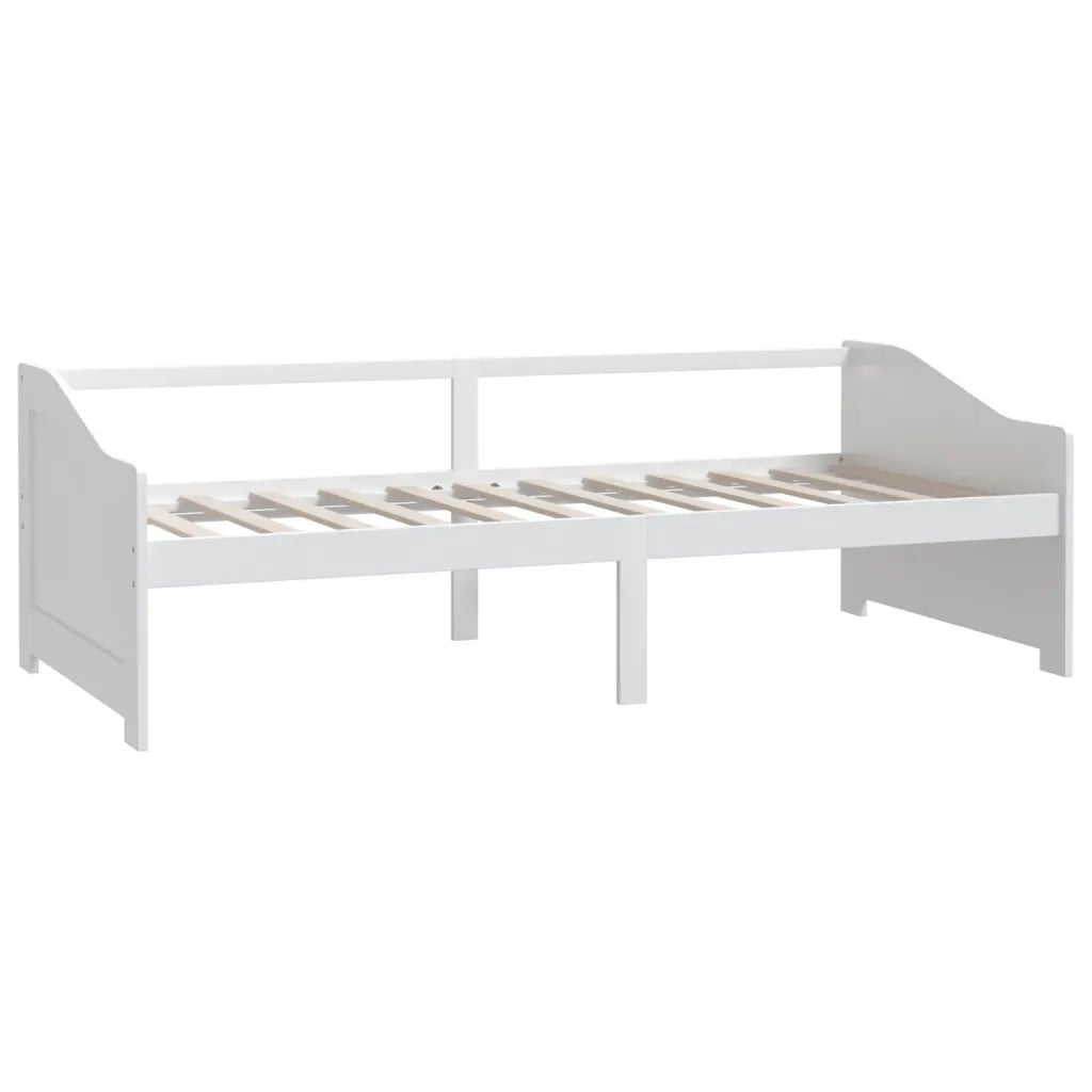 Divano Letto a 3 Posti Bianco Legno Massello di Pino 90x200cm 322165