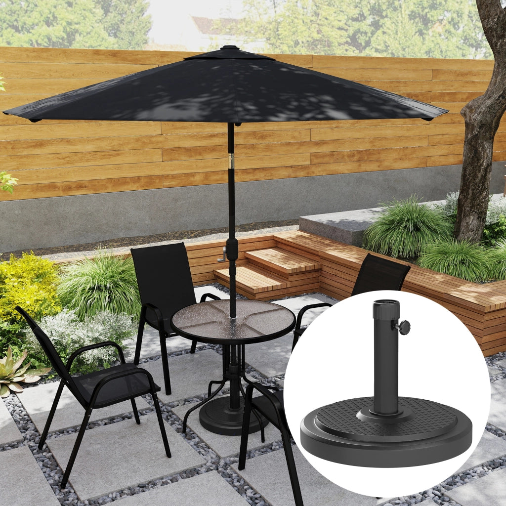 Base per Ombrellone Rotonda 22 kg ¨C zephmum ¨C Nero