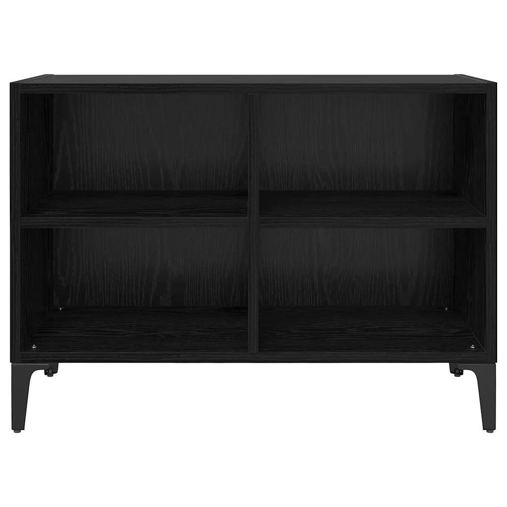 Set mobile TV Montaggio a parete Nero Legno ingegnerizzato 875112
