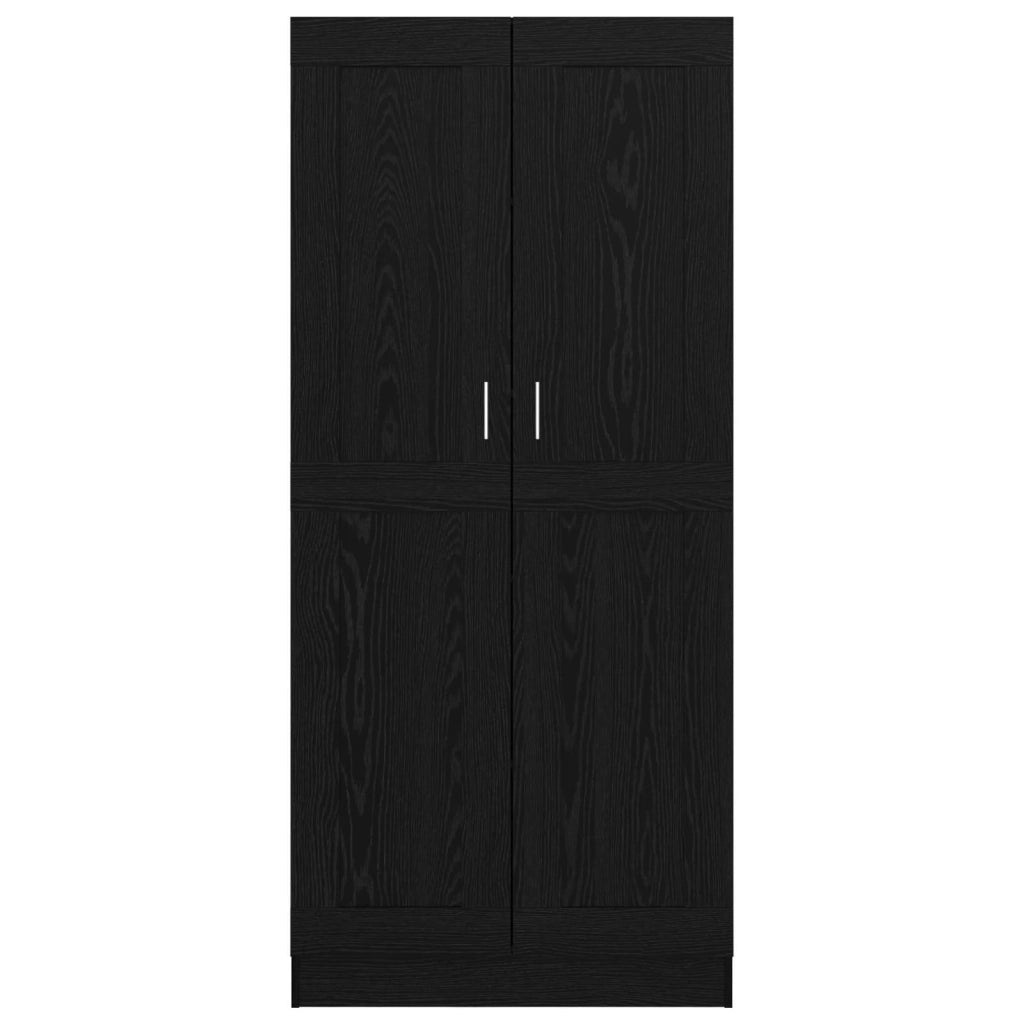 Armadio per Libri Rovere Nero 82,5 x 30,5 x 185 cm 3394793