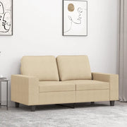Divano a 2 Posti-Sofa 2 Posti Crema 120 cm in Tessuto 924985