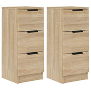 Buffet credenza cassettiera armadio mobile contenitore organizer per cucina soggiorno salotti set di 2 Sonoma 30 x 30 x 70 cm in legno ingegnerizzato marrone 02_0036802