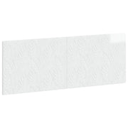 Testiera da Muro DELFT Bianco Lucido Legno ingegnerizzato 897179