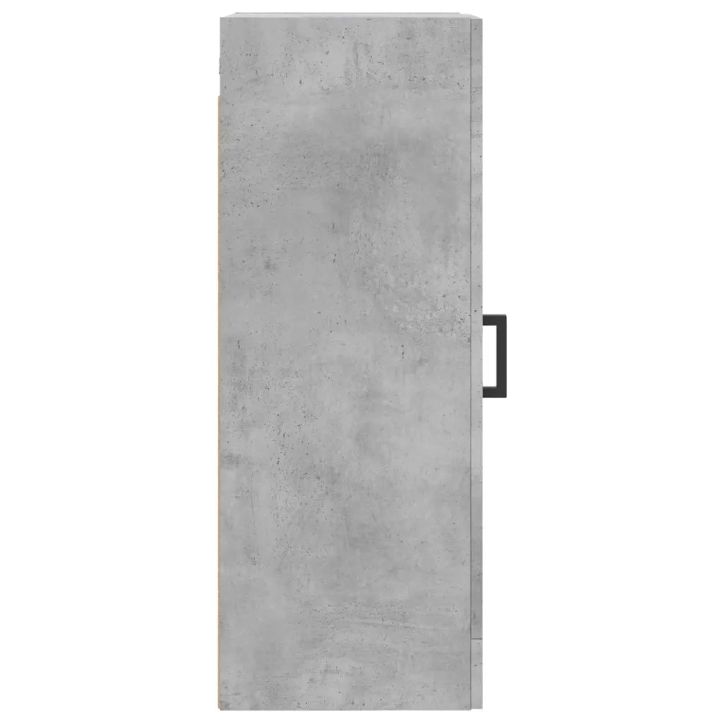 Armadietto a Muro | Mobile a Parete Grigio Cemento 34,5x34x90 cm Legno Multistrato