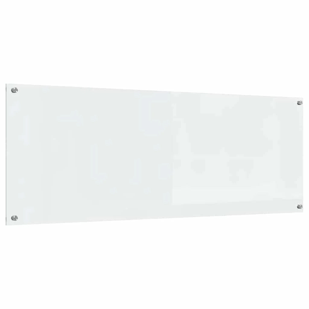 Set di 2 paraschizzi da cucina resistenti al calore 110 x 40 cm design moderno in vetro temperato trasparente 02_0056262