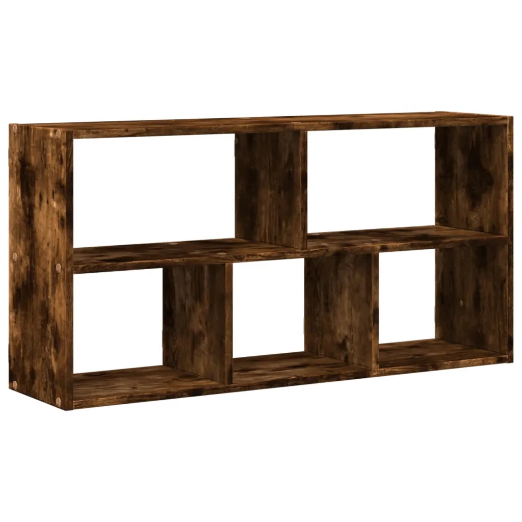 Scaffale a Muro Rovere Fumo 100x25x50 cm in Legno Multistrato 853276