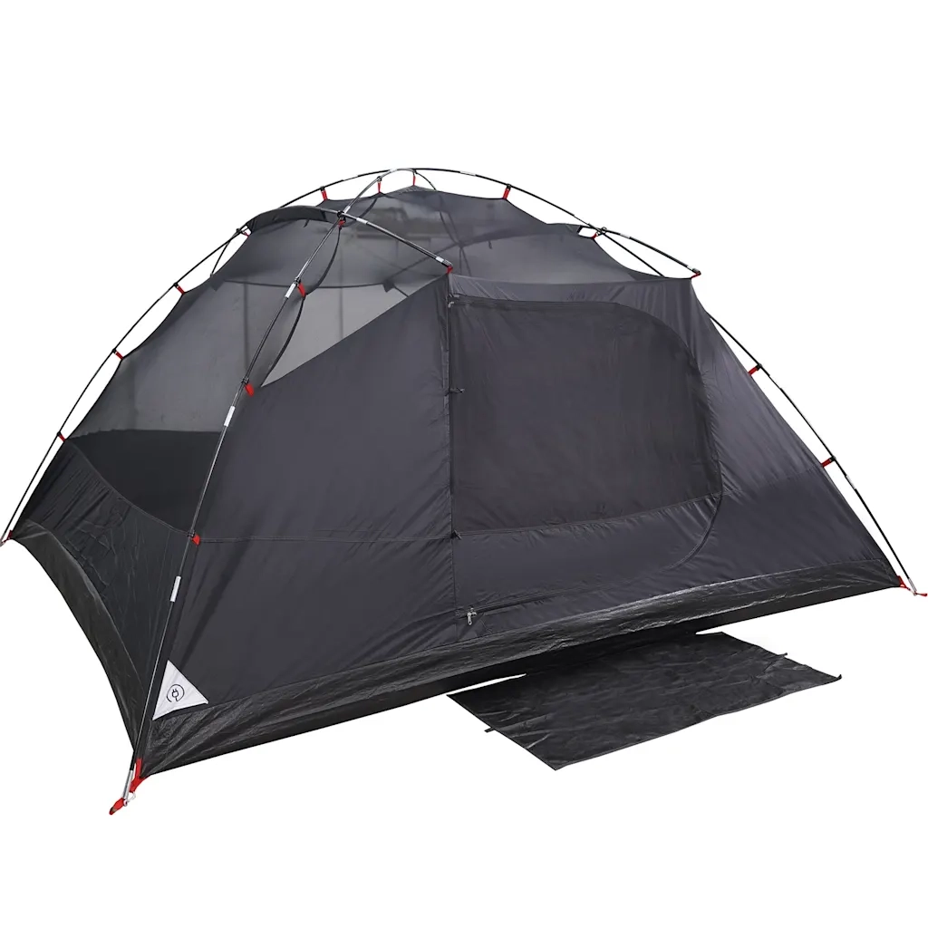 Tenda Familiare a Cupola 6 Persone-Tenda da campeggio Bianca Tessuto Impermeabile 879387