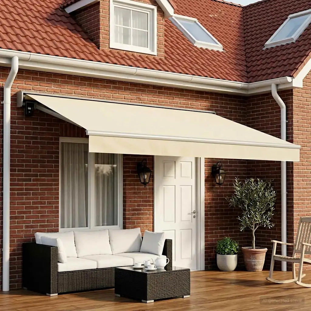 Telo di ricambio per tenda da sole Crema 500 × 300 cm 3444201