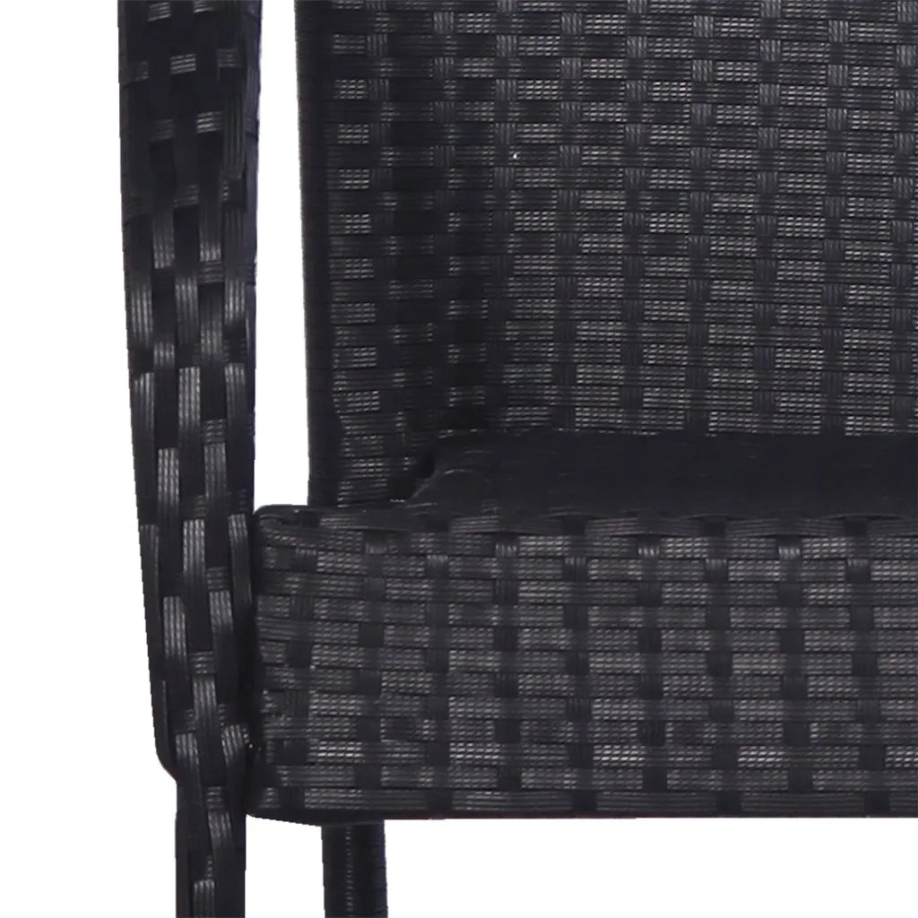 Set Mobili da Pranzo per Giardino 5 pz Nero 3072128