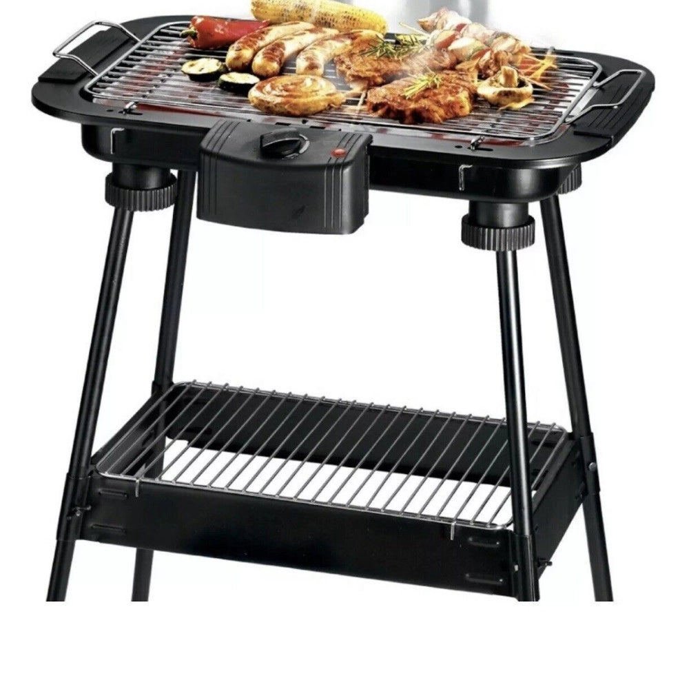 Trade Shop - Barbecue Elettrico Bbq Supporto Griglia Elettrica Bistecchiera Da Tavolo 2000w -
