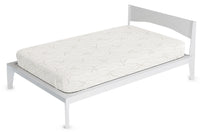 Coprimaterasso Matrimoniale in Poliestere e Fibra di Lino Grigio Chiaro