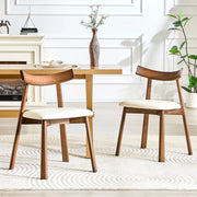 Set 2 Sedie da Pranzo Imbottite con Schienale Ergonomico ¨C MINIMAL ¨C Legno, Moderne