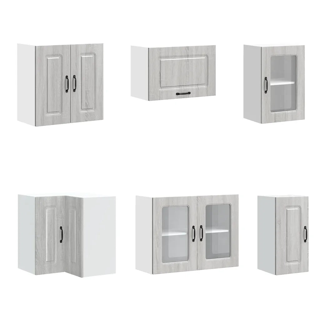 Set Mobili da Cucina 11 pz Kalmar Grigio Sonoma in Truciolato 3314887