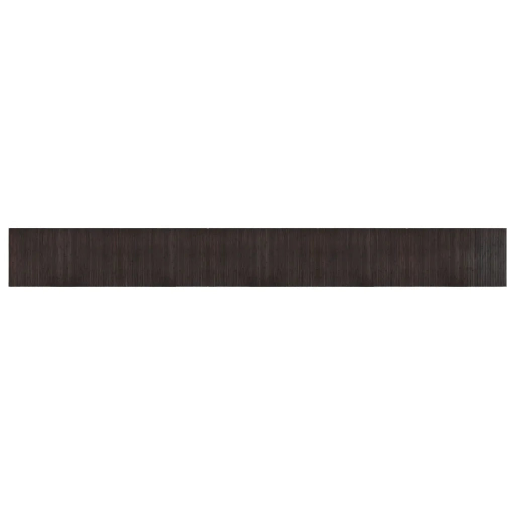 Tappeto Rettangolare Marrone Scuro 60x500 cm in BambÃ¹