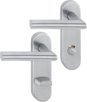 Accessori in acciaio inossidabile per WC con piastra corta con superficie ruvida
