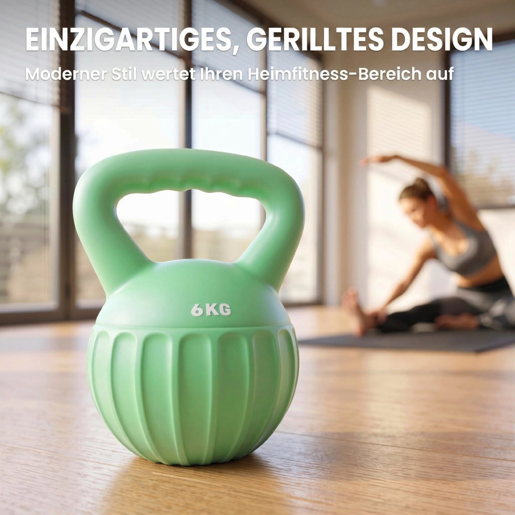 Kettlebell ¨C zephmum ¨C 6 kg Verde 17x17x23 cm