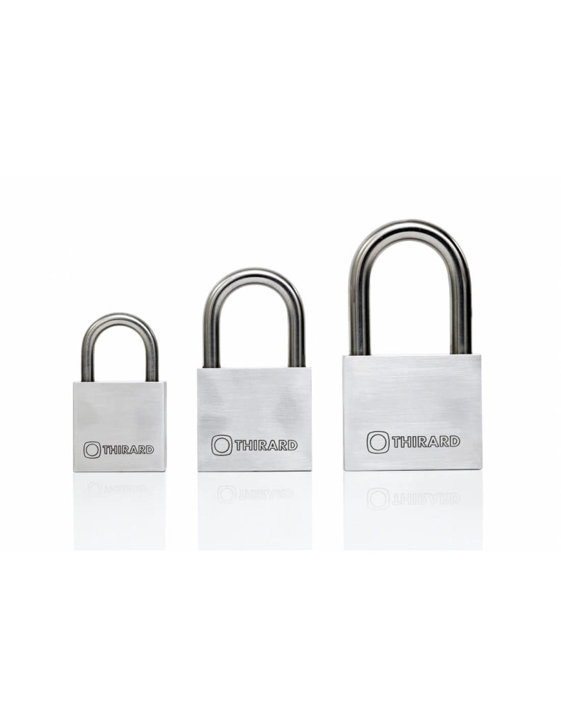 Lucchetto in acciaio inox 50 mm, 2 chiavi reversibili – THIRARD