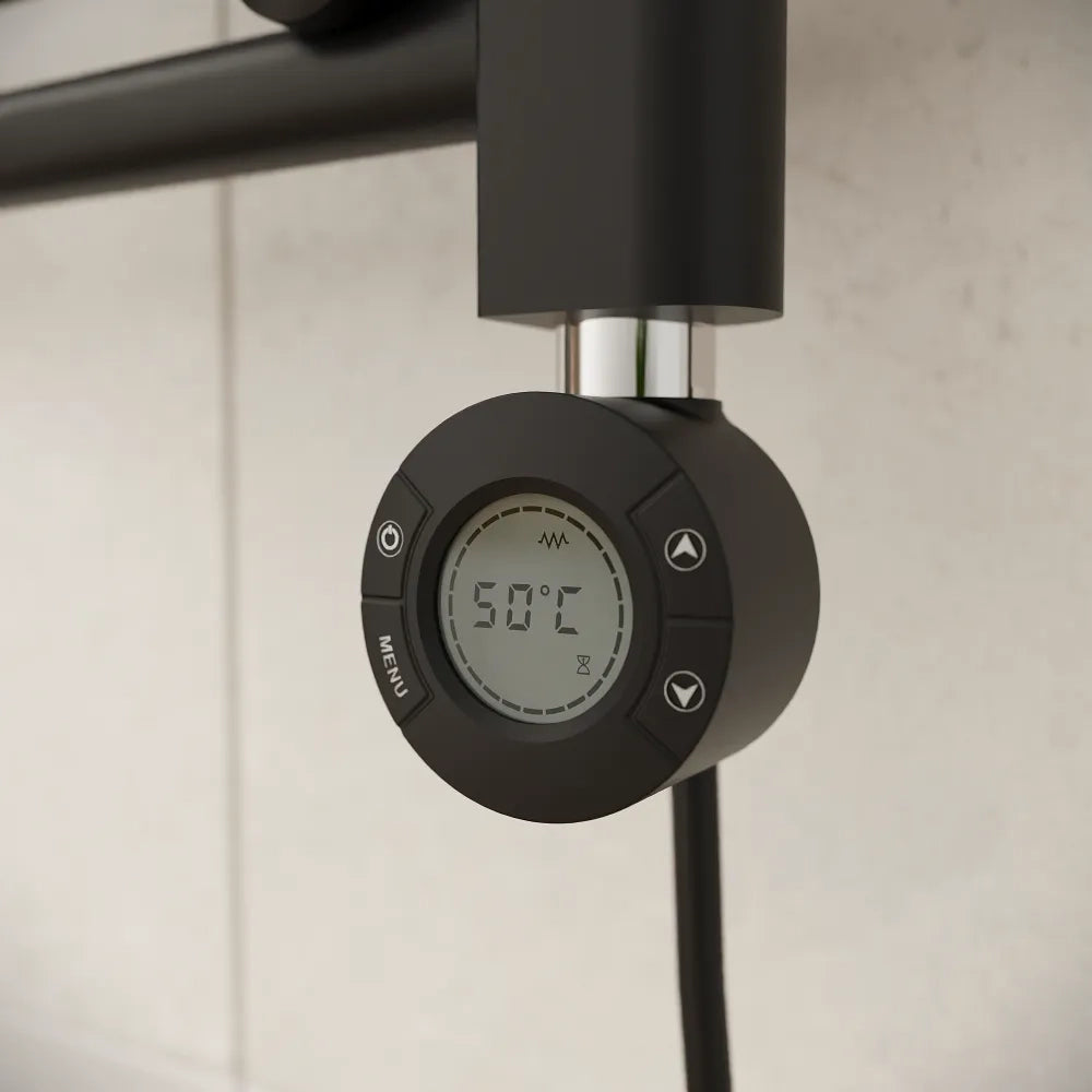 Termoarredo elettrico 700x450 nero opaco interasse 400 | Polaris