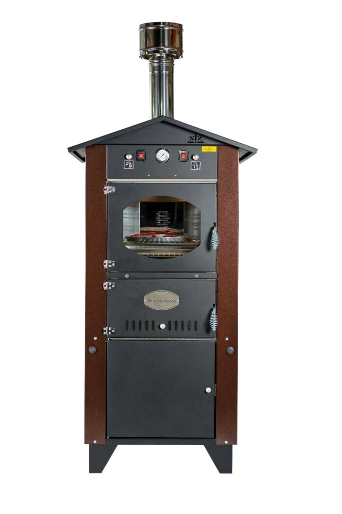 Forno da esterno Garden 80 marrone Rossofuoco con carrello integrato
