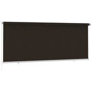 Tenda a Rullo per Esterni 350x140 cm Marrone HDPE 312976