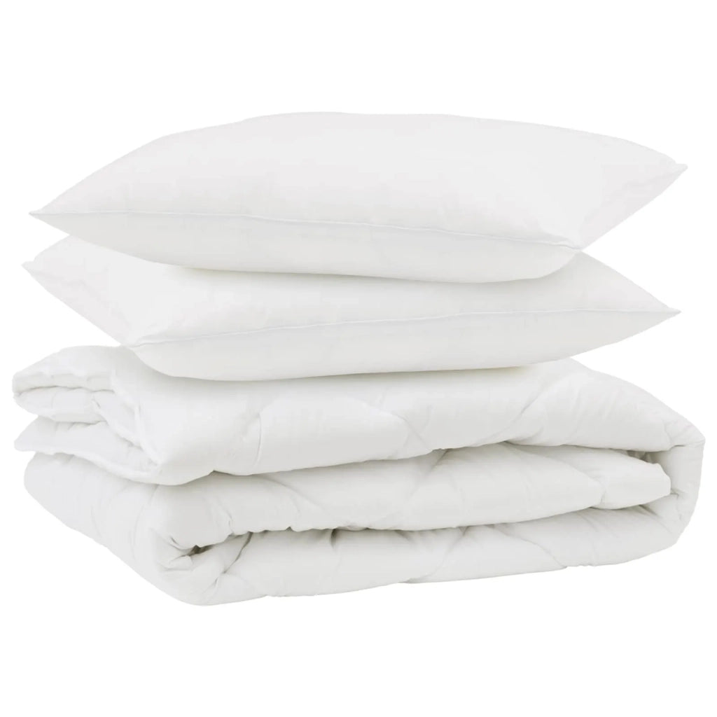 Piumone con cuscino 3 pcs Bianco Microfibra 3377553