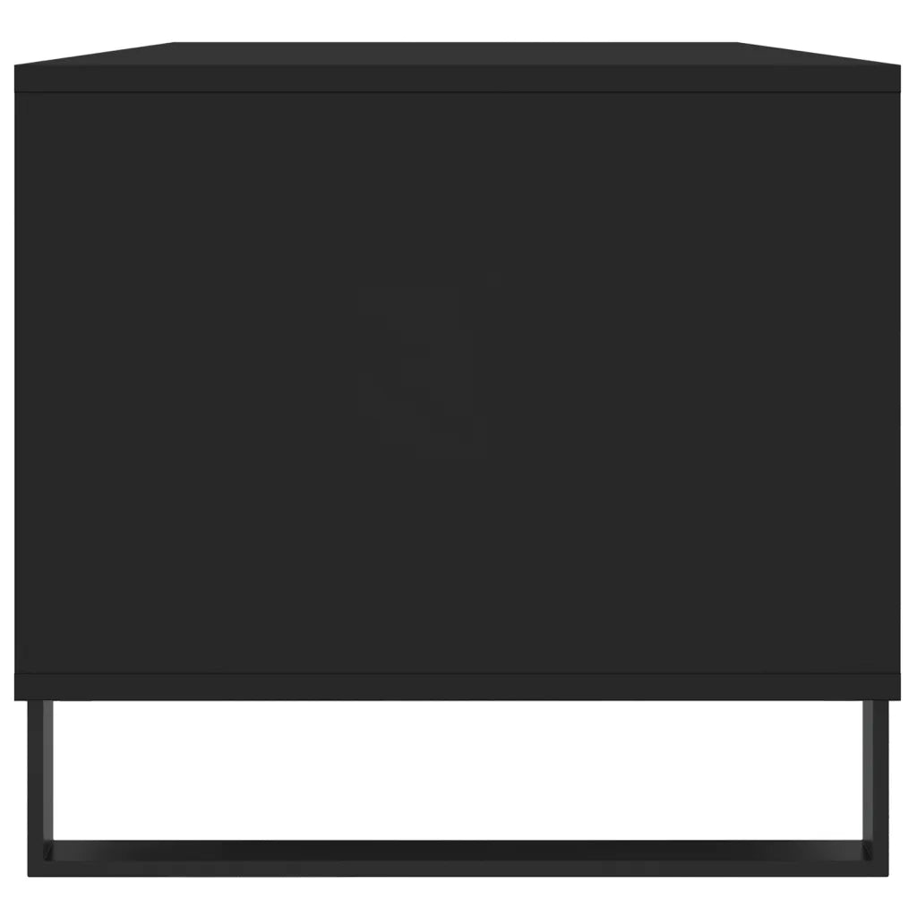 Tavolino da Salotto Nero 90x49x45 cm in Legno Multistrato 831029