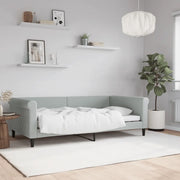 Letto da Giorno Grigio Chiaro 100x190 cm in Velluto 354262