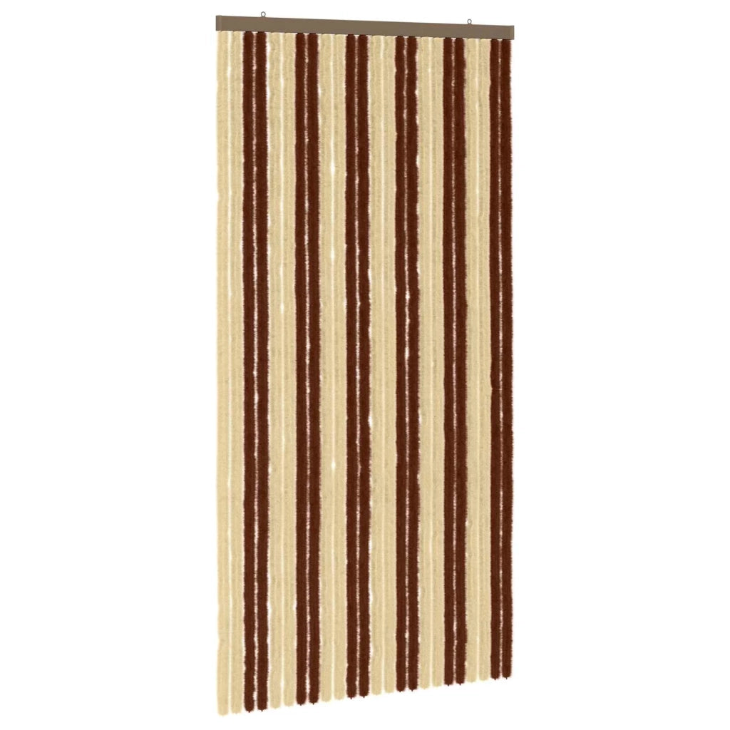 Tenda per insetti in chenille Marrone e Beige 100 x 200 cm 42034449