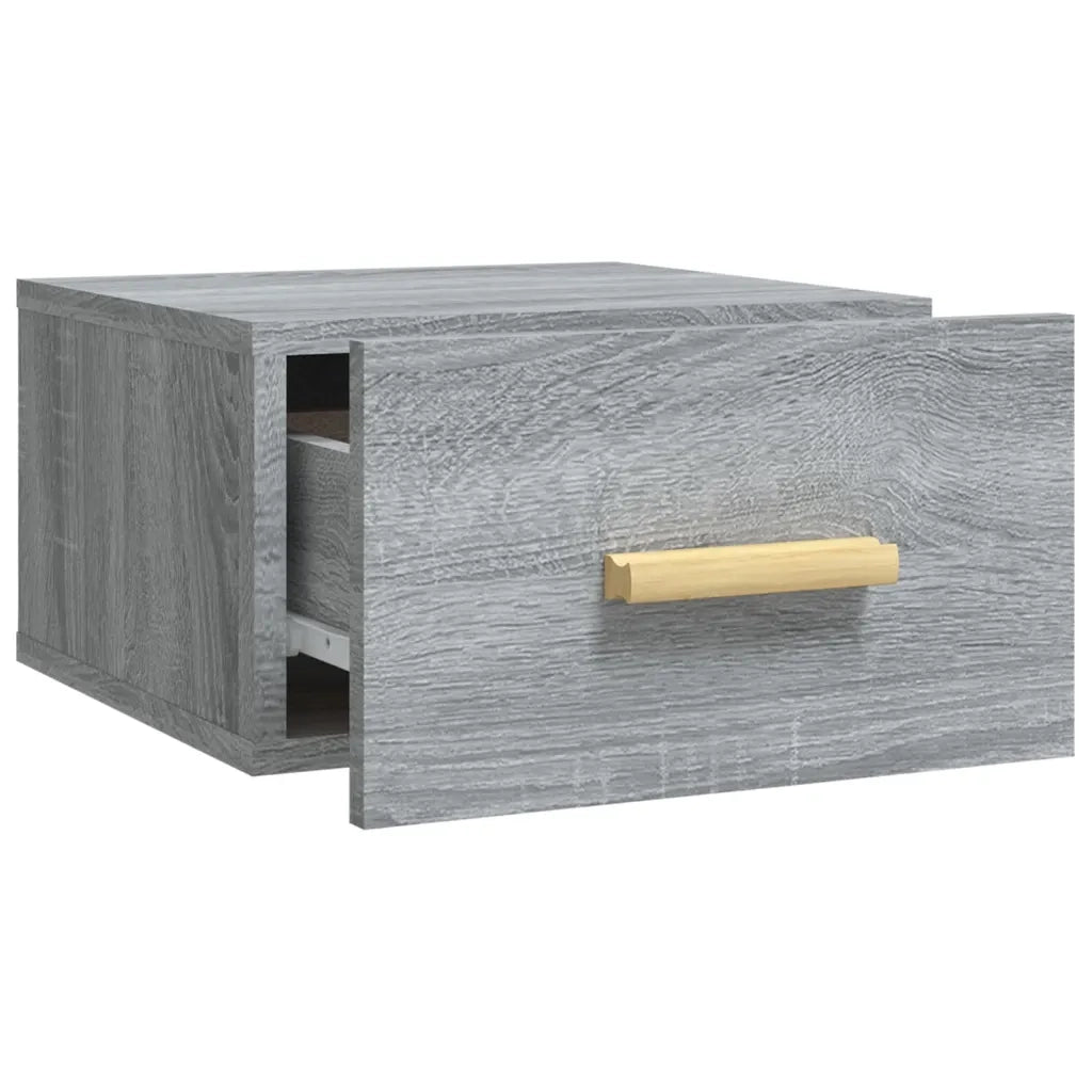 Comodini a Muro 2 pz Grigio Sonoma 35x35x20 cm cod mxl 30542