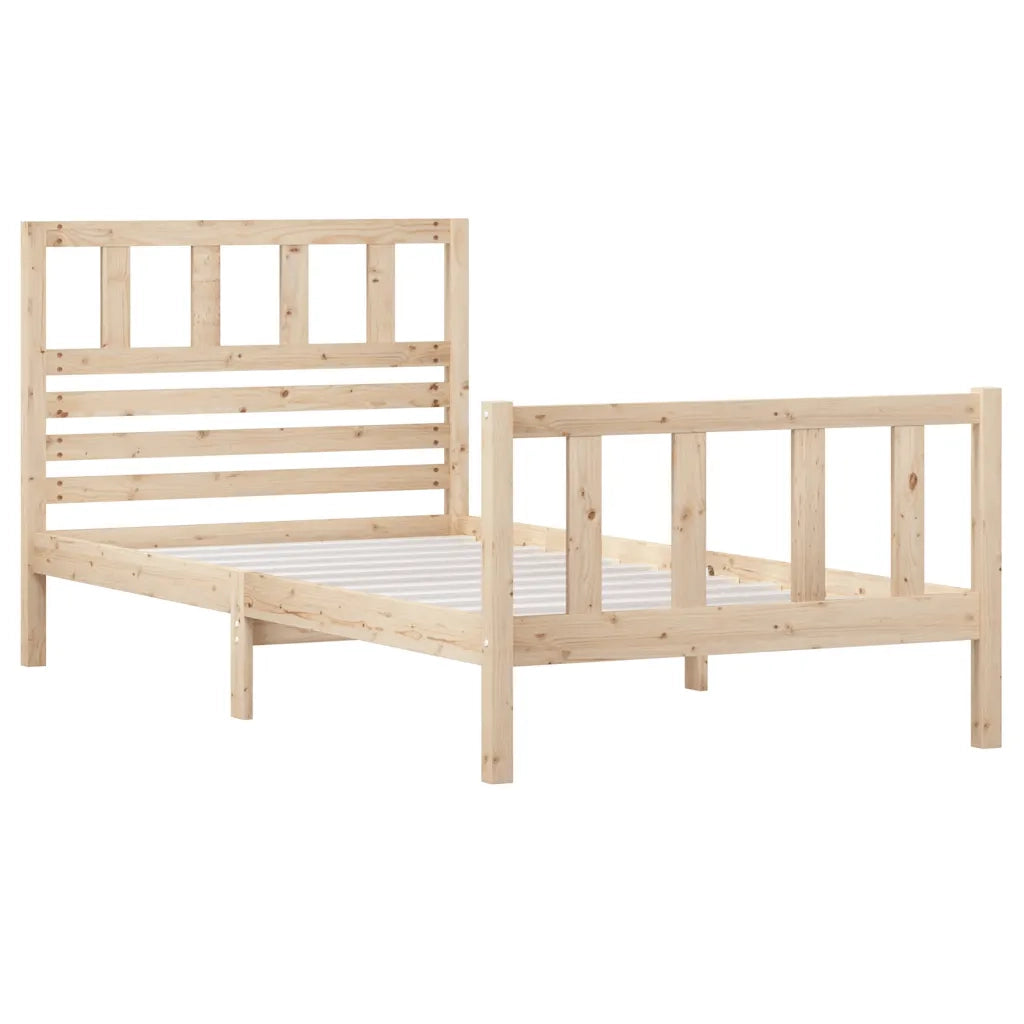 Giroletto-Struttura Letto in Legno Massello 90x200 cm 269735