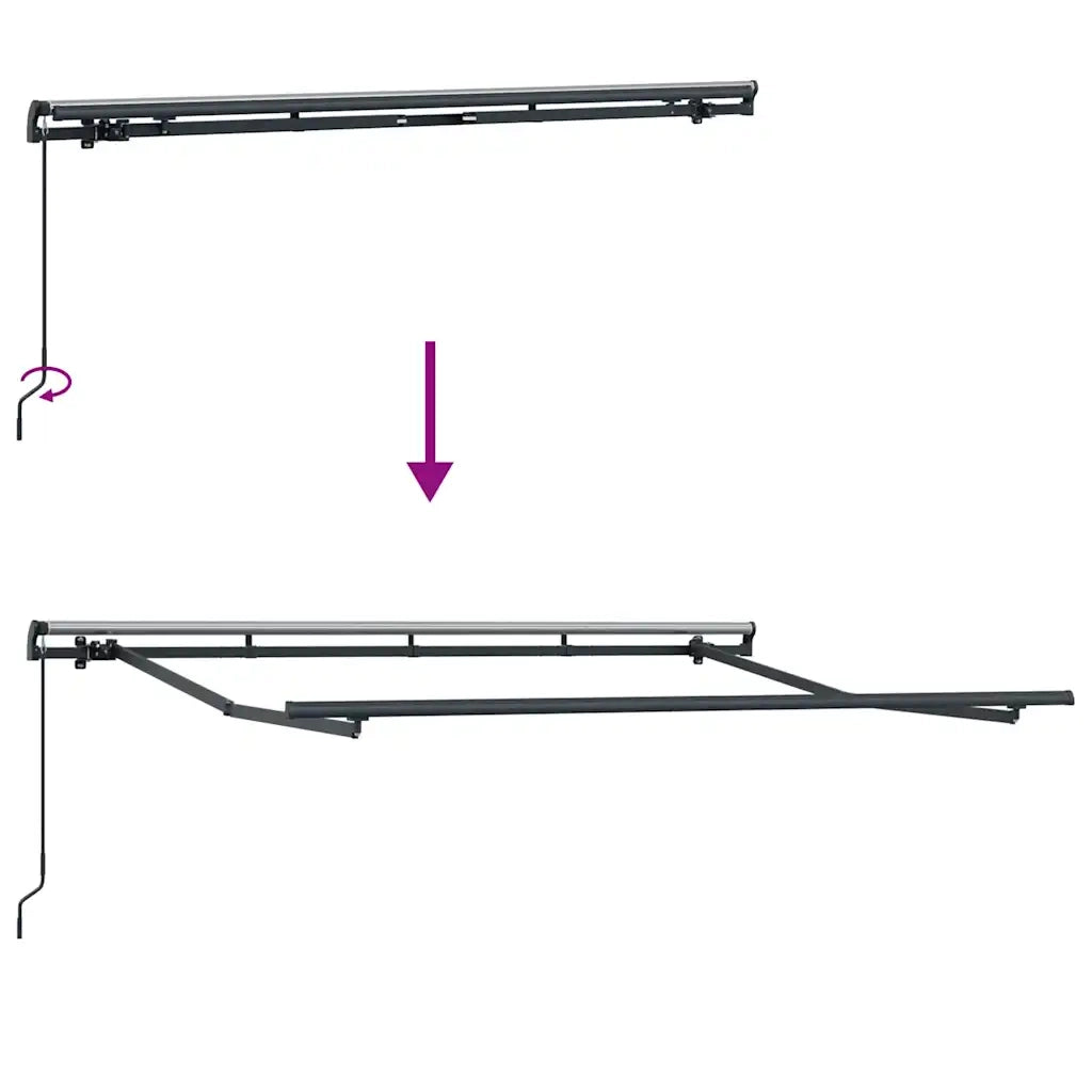 vidaXL Tenda Retrattile Multicolore 300 x 200 cm
