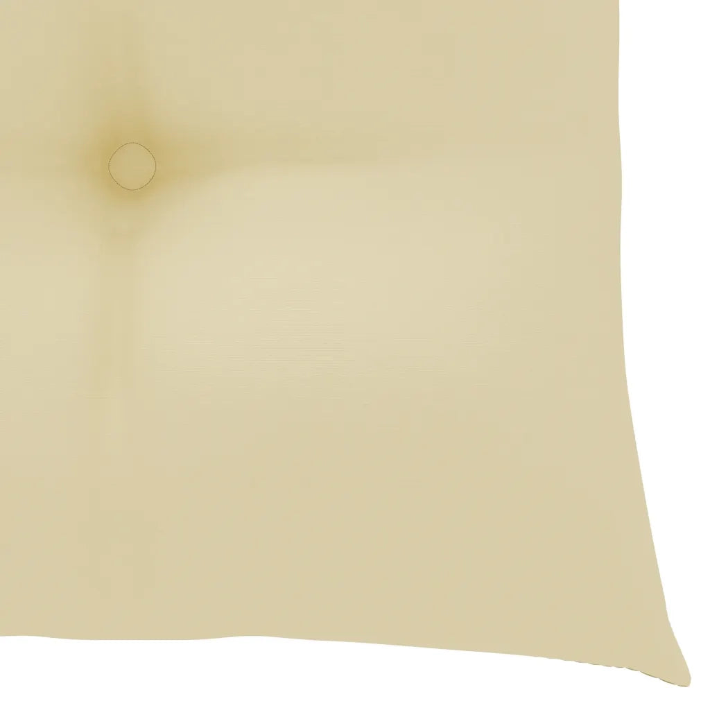 Sedie da Giardino 2 pz Cuscini Bianco Crema in Massello di Teak cod mxl 74614