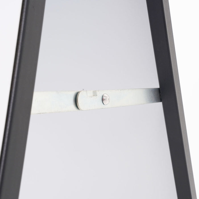 Espositore Pubblicitario Bifacciale Bifacciale con Lavagna 60x90 cm in Metallo Nero