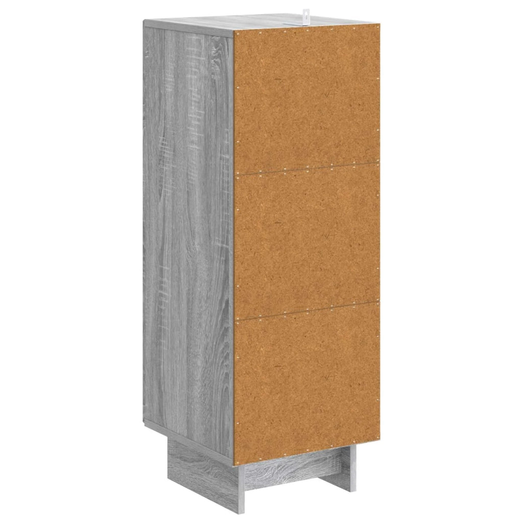 Credenza Sonoma grigio 33 x 34,5 x 90 cm Legno ingegnerizzato 893911