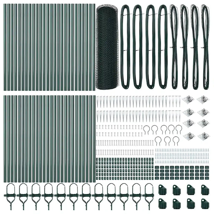 Palo della recinzione Verde 100 x 1 m (maglia 13 mm)